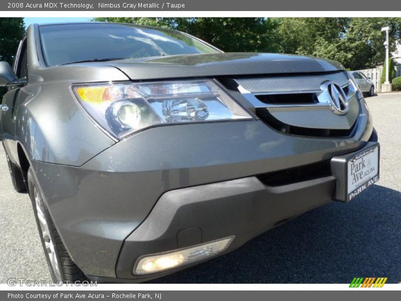 Nimbus Gray Metallic / Taupe 2008 Acura MDX Technology