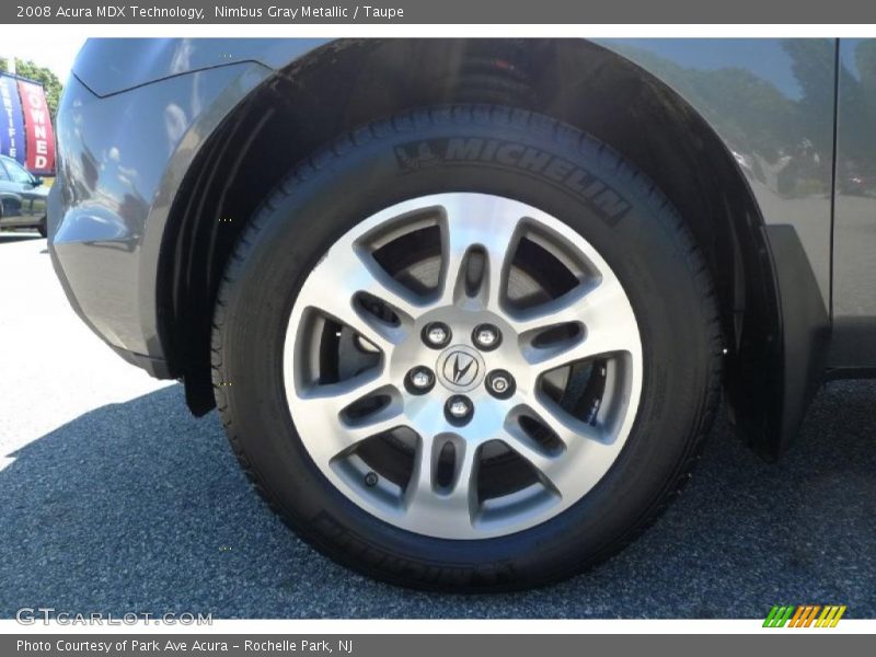Nimbus Gray Metallic / Taupe 2008 Acura MDX Technology