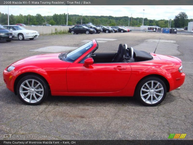 True Red / Black 2008 Mazda MX-5 Miata Touring Roadster