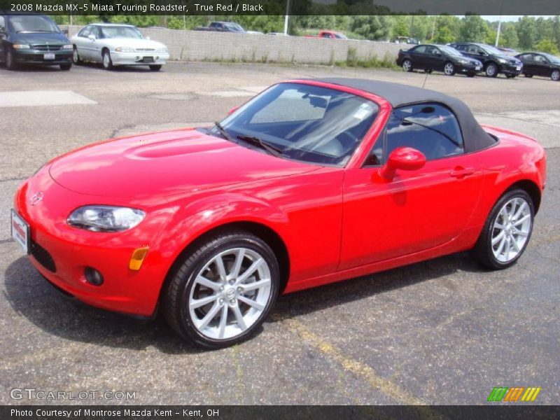 True Red / Black 2008 Mazda MX-5 Miata Touring Roadster