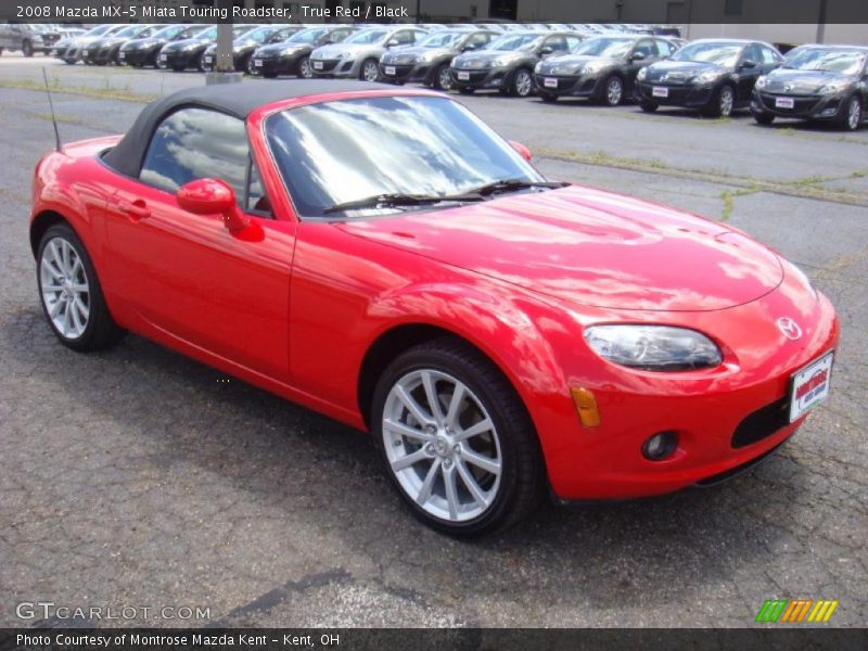 True Red / Black 2008 Mazda MX-5 Miata Touring Roadster