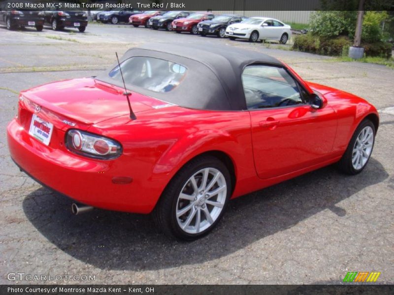 True Red / Black 2008 Mazda MX-5 Miata Touring Roadster