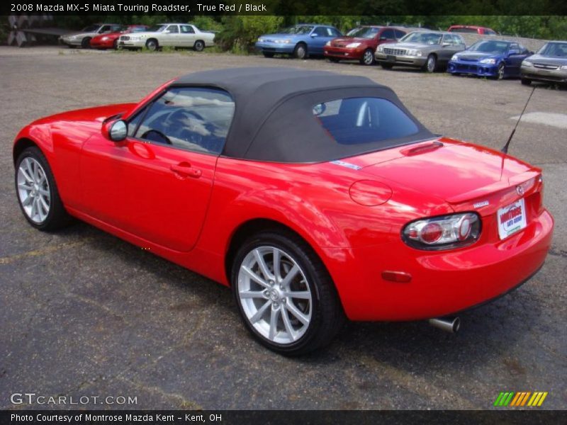 True Red / Black 2008 Mazda MX-5 Miata Touring Roadster