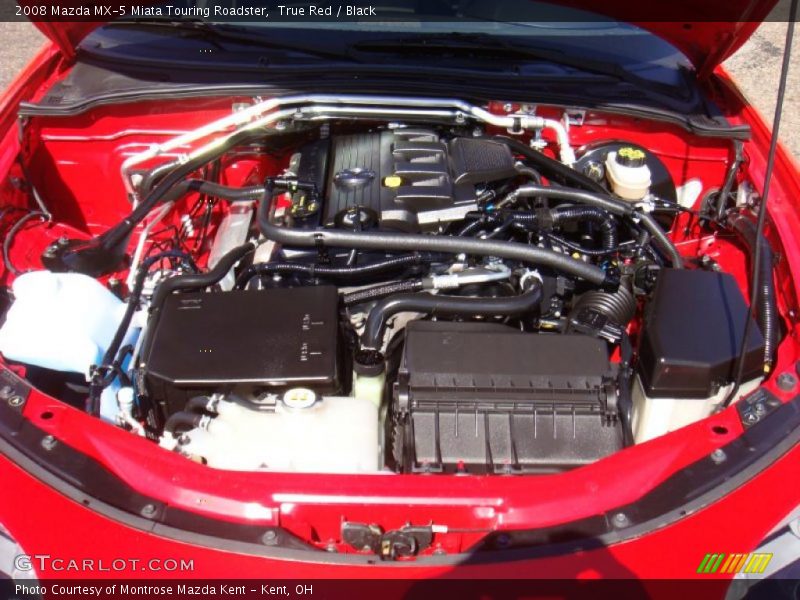 True Red / Black 2008 Mazda MX-5 Miata Touring Roadster