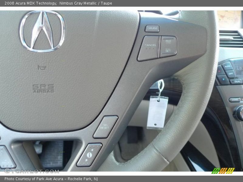 Nimbus Gray Metallic / Taupe 2008 Acura MDX Technology