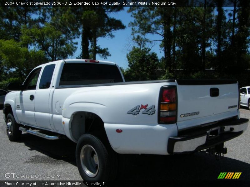 Summit White / Medium Gray 2004 Chevrolet Silverado 3500HD LS Extended Cab 4x4 Dually