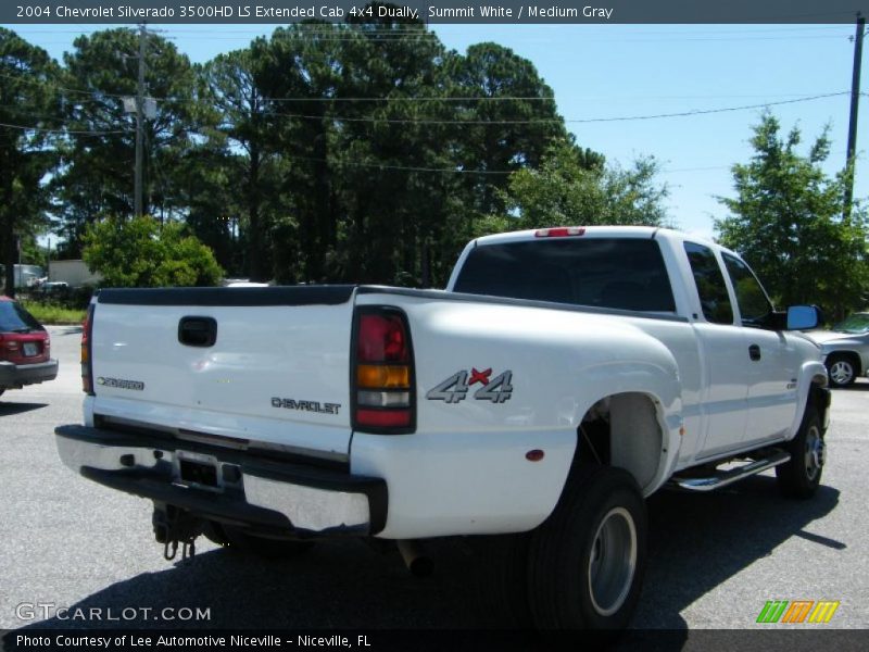 Summit White / Medium Gray 2004 Chevrolet Silverado 3500HD LS Extended Cab 4x4 Dually