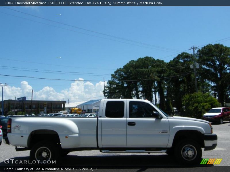 Summit White / Medium Gray 2004 Chevrolet Silverado 3500HD LS Extended Cab 4x4 Dually