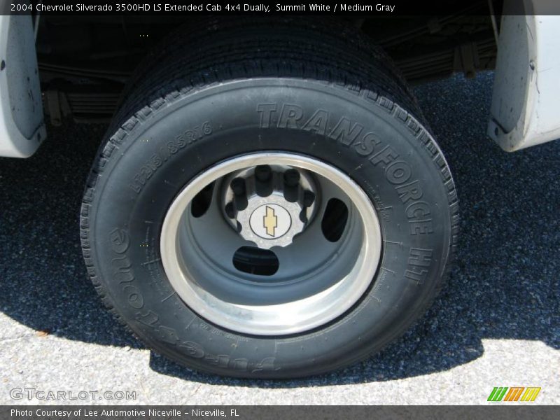 Summit White / Medium Gray 2004 Chevrolet Silverado 3500HD LS Extended Cab 4x4 Dually