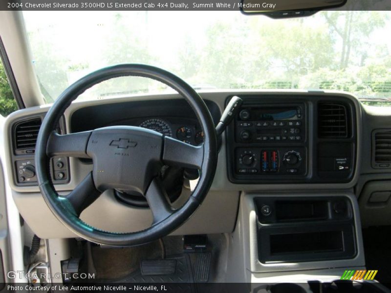 Summit White / Medium Gray 2004 Chevrolet Silverado 3500HD LS Extended Cab 4x4 Dually