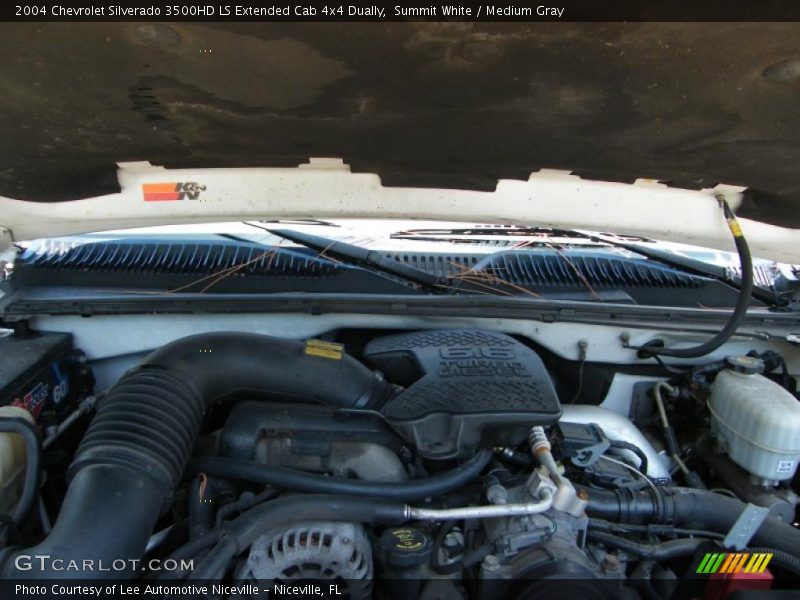 Summit White / Medium Gray 2004 Chevrolet Silverado 3500HD LS Extended Cab 4x4 Dually
