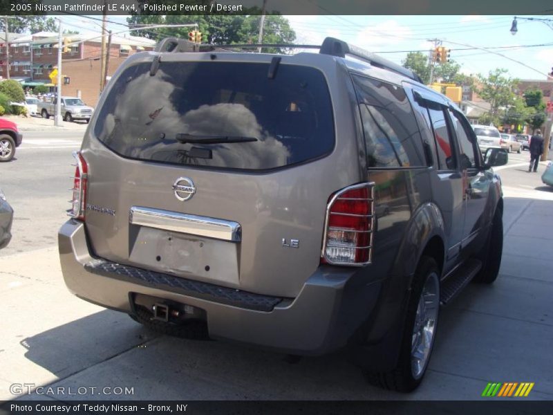 Polished Pewter / Desert 2005 Nissan Pathfinder LE 4x4