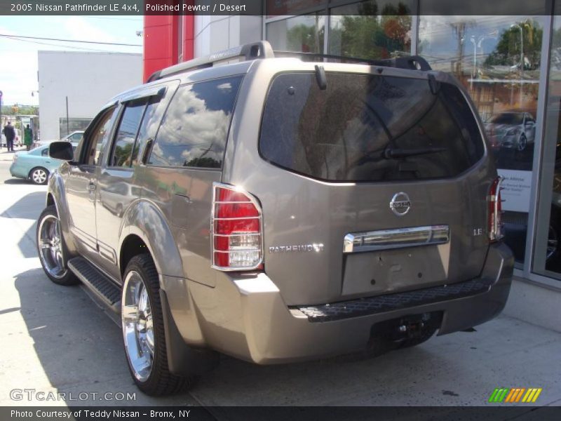 Polished Pewter / Desert 2005 Nissan Pathfinder LE 4x4