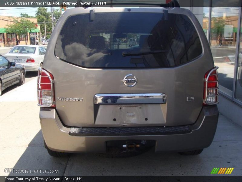 Polished Pewter / Desert 2005 Nissan Pathfinder LE 4x4