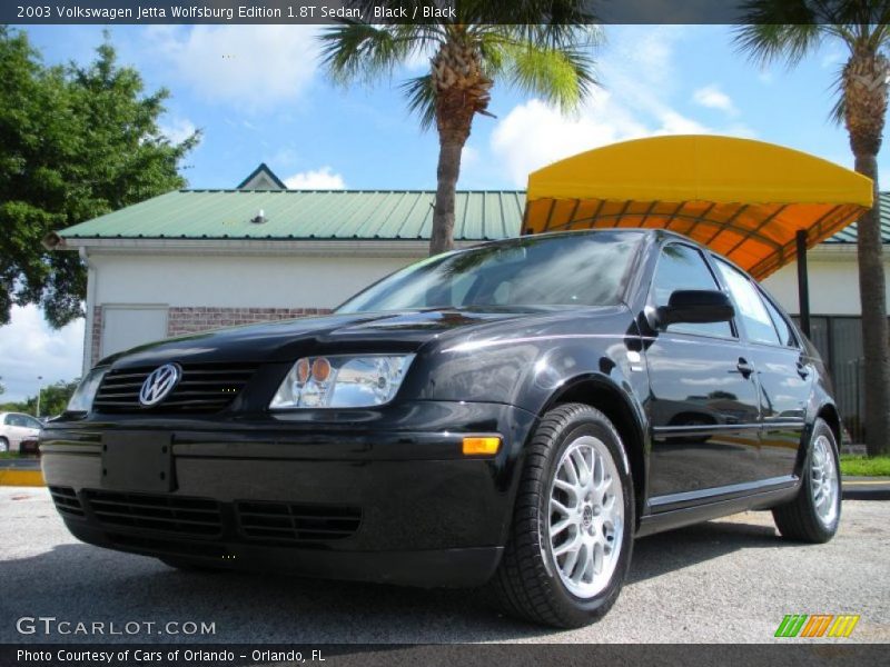 Black / Black 2003 Volkswagen Jetta Wolfsburg Edition 1.8T Sedan
