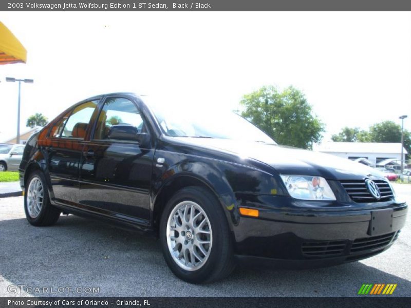 Black / Black 2003 Volkswagen Jetta Wolfsburg Edition 1.8T Sedan