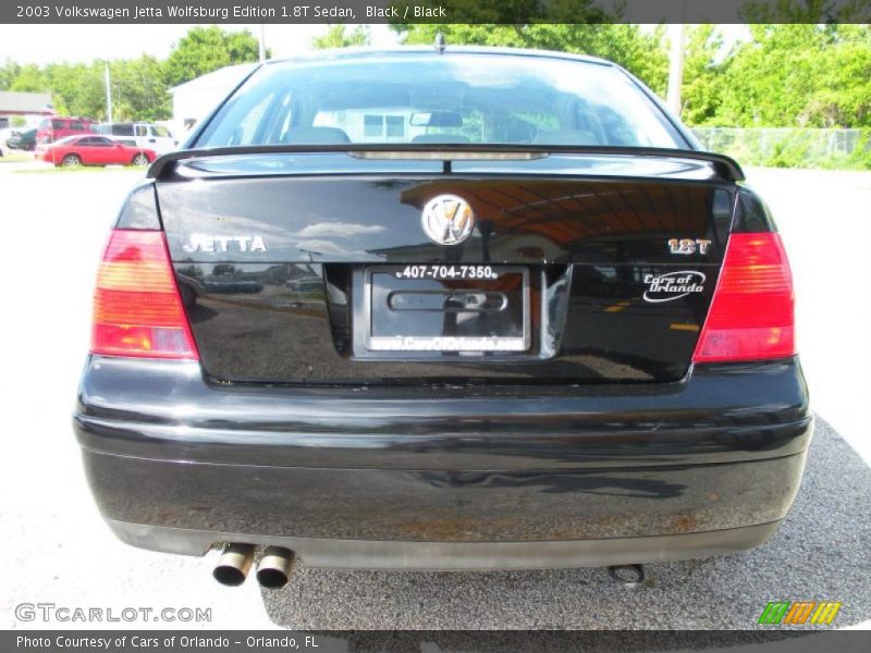 Black / Black 2003 Volkswagen Jetta Wolfsburg Edition 1.8T Sedan