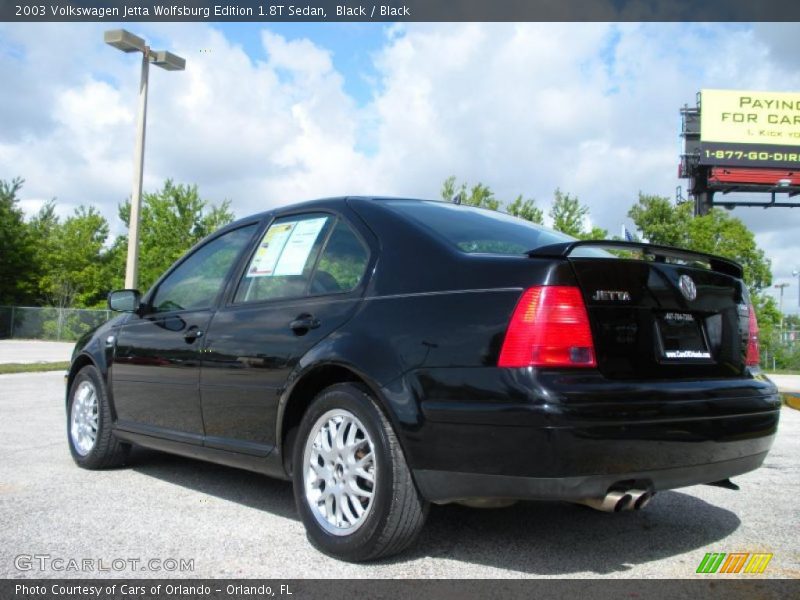 Black / Black 2003 Volkswagen Jetta Wolfsburg Edition 1.8T Sedan
