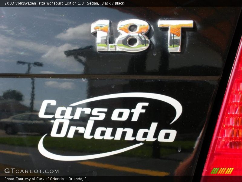 Black / Black 2003 Volkswagen Jetta Wolfsburg Edition 1.8T Sedan