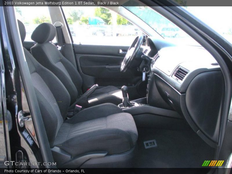 Black / Black 2003 Volkswagen Jetta Wolfsburg Edition 1.8T Sedan