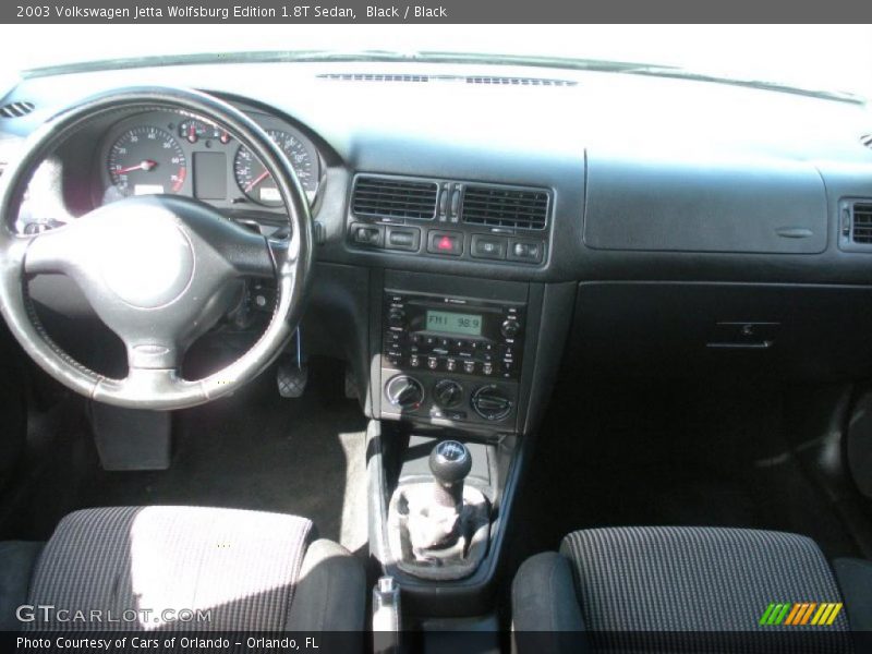 Black / Black 2003 Volkswagen Jetta Wolfsburg Edition 1.8T Sedan