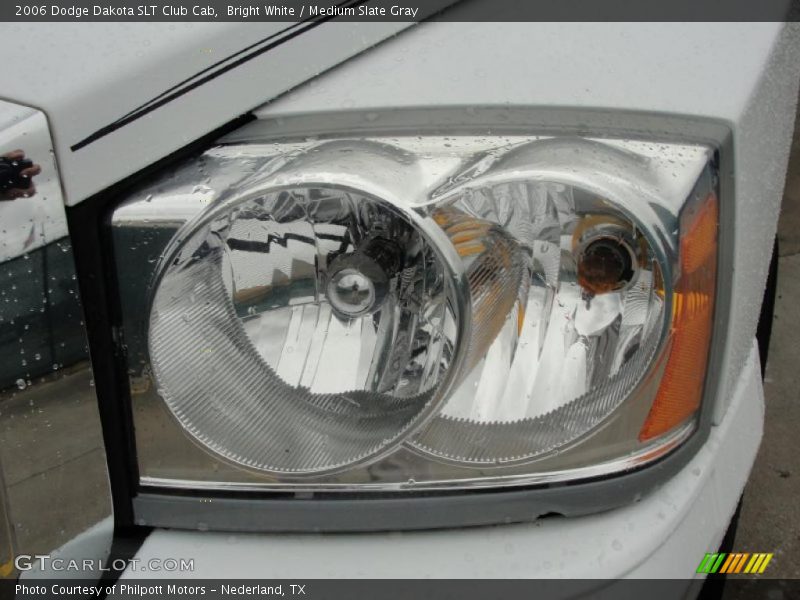 Bright White / Medium Slate Gray 2006 Dodge Dakota SLT Club Cab