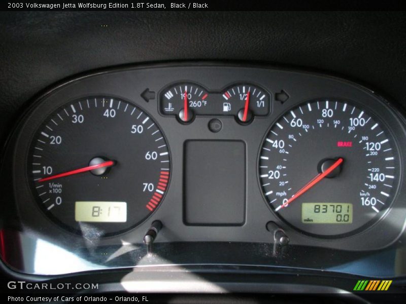 Black / Black 2003 Volkswagen Jetta Wolfsburg Edition 1.8T Sedan