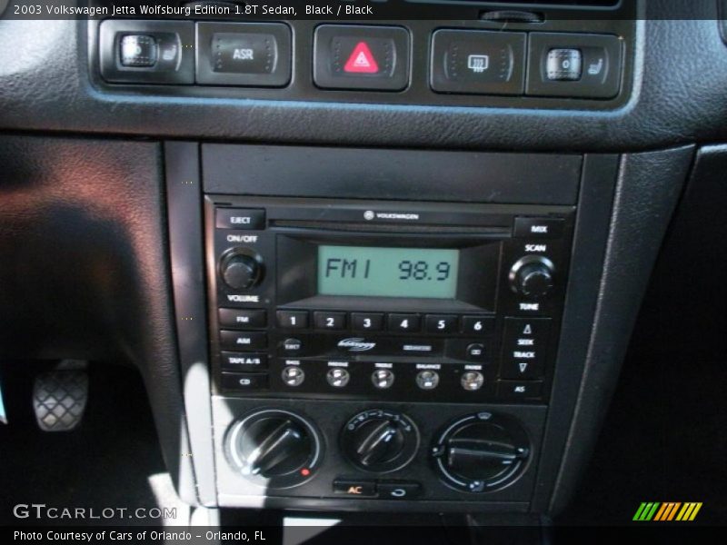 Black / Black 2003 Volkswagen Jetta Wolfsburg Edition 1.8T Sedan
