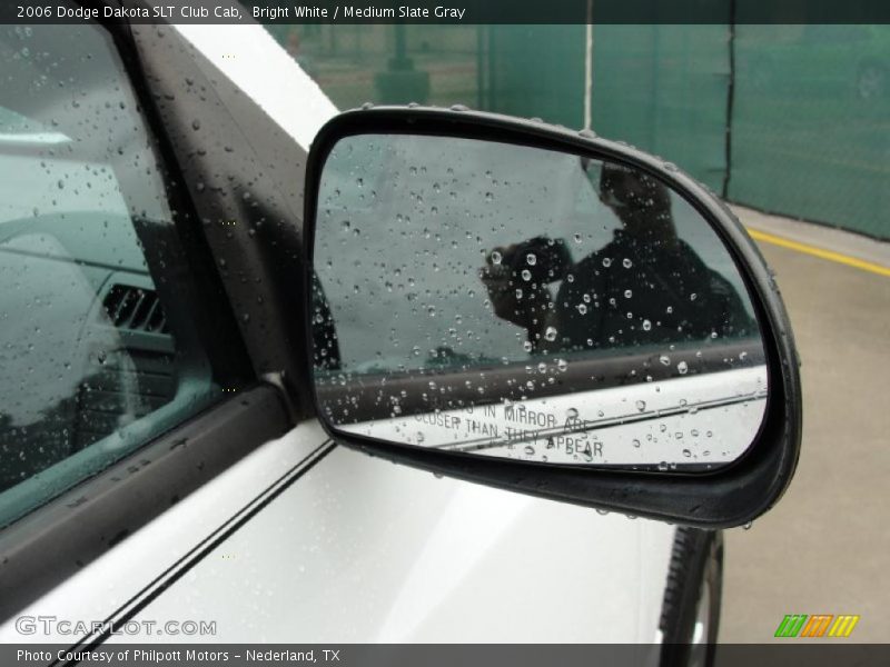 Bright White / Medium Slate Gray 2006 Dodge Dakota SLT Club Cab