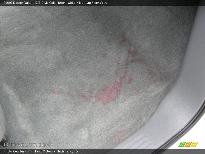 Bright White / Medium Slate Gray 2006 Dodge Dakota SLT Club Cab