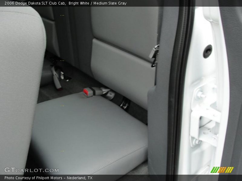 Bright White / Medium Slate Gray 2006 Dodge Dakota SLT Club Cab