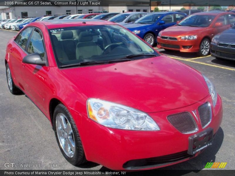 Crimson Red / Light Taupe 2006 Pontiac G6 GT Sedan