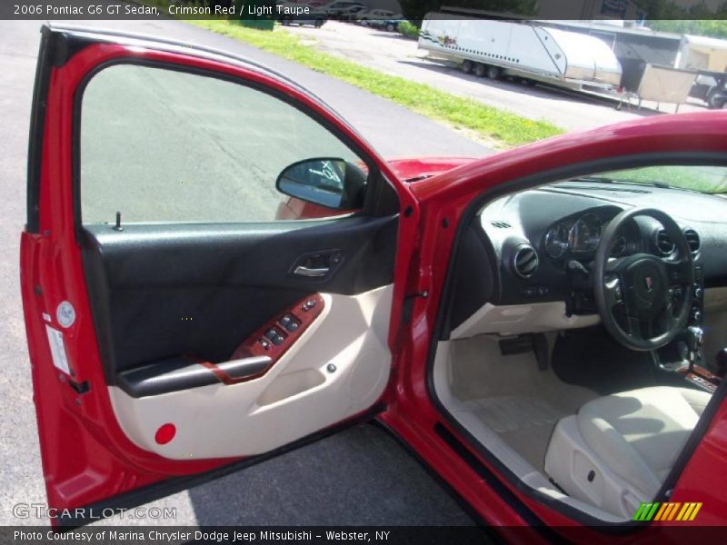 Crimson Red / Light Taupe 2006 Pontiac G6 GT Sedan