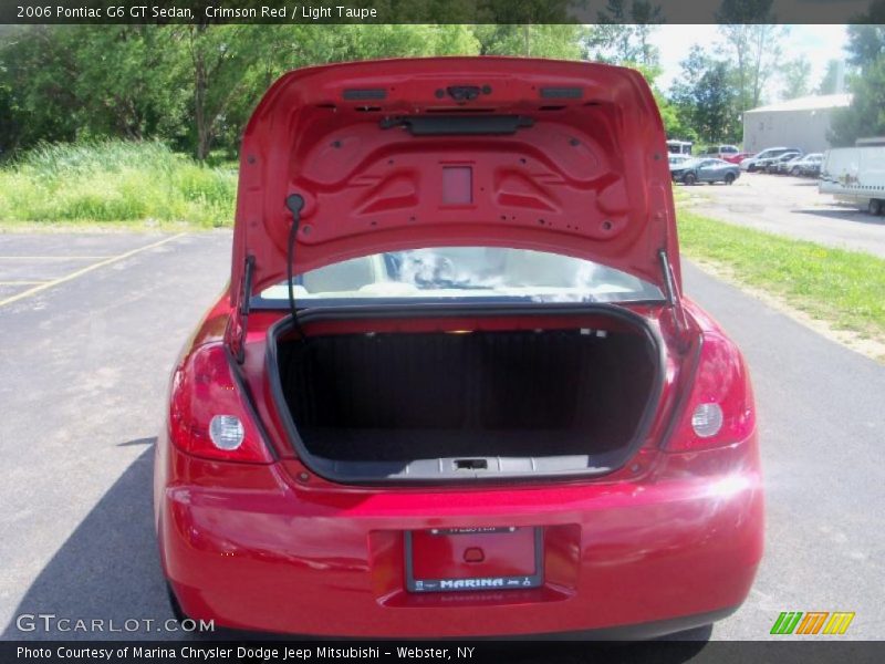 Crimson Red / Light Taupe 2006 Pontiac G6 GT Sedan