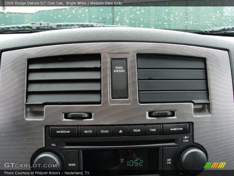 Bright White / Medium Slate Gray 2006 Dodge Dakota SLT Club Cab