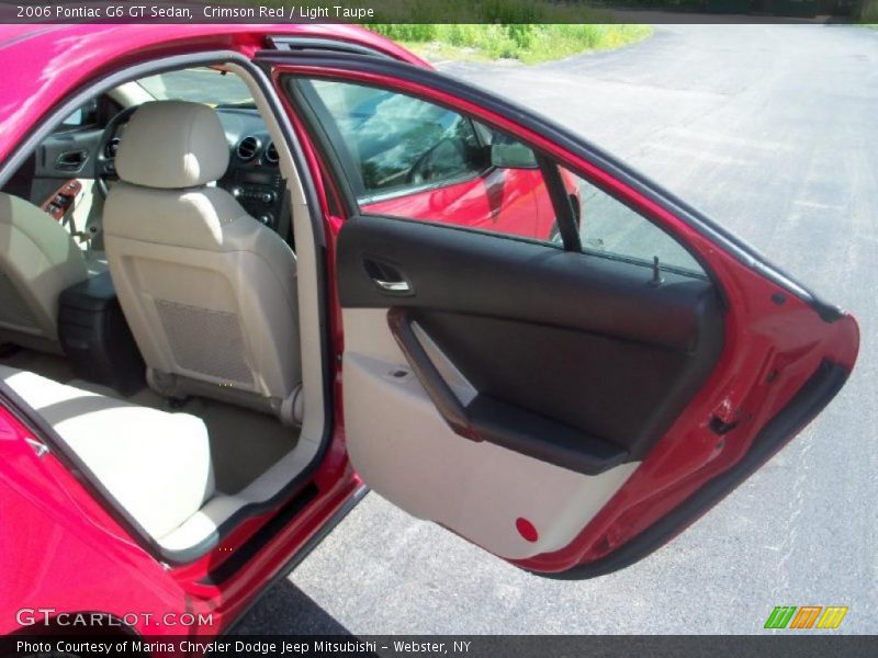 Crimson Red / Light Taupe 2006 Pontiac G6 GT Sedan