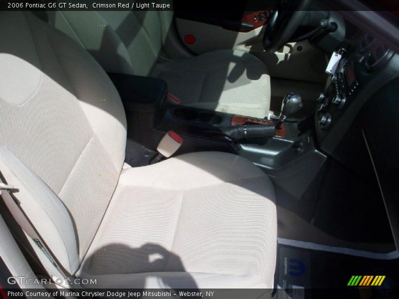 Crimson Red / Light Taupe 2006 Pontiac G6 GT Sedan