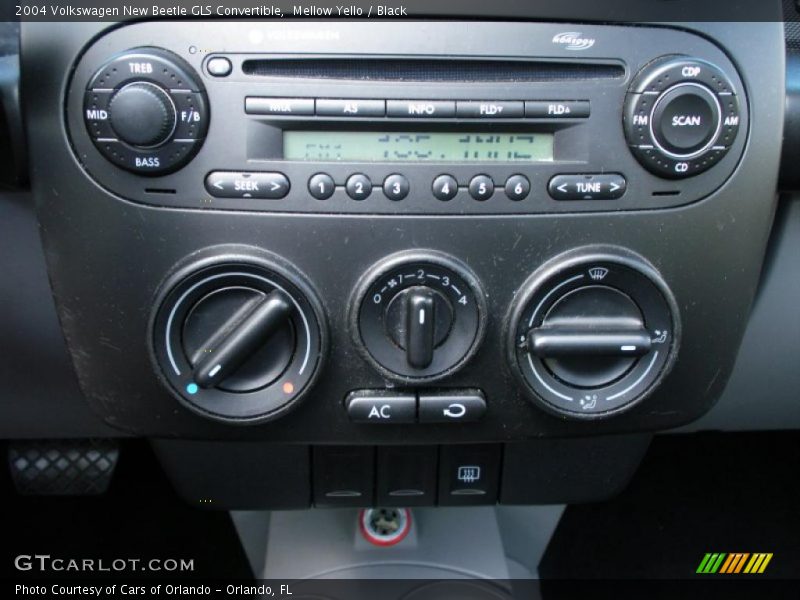 Mellow Yello / Black 2004 Volkswagen New Beetle GLS Convertible