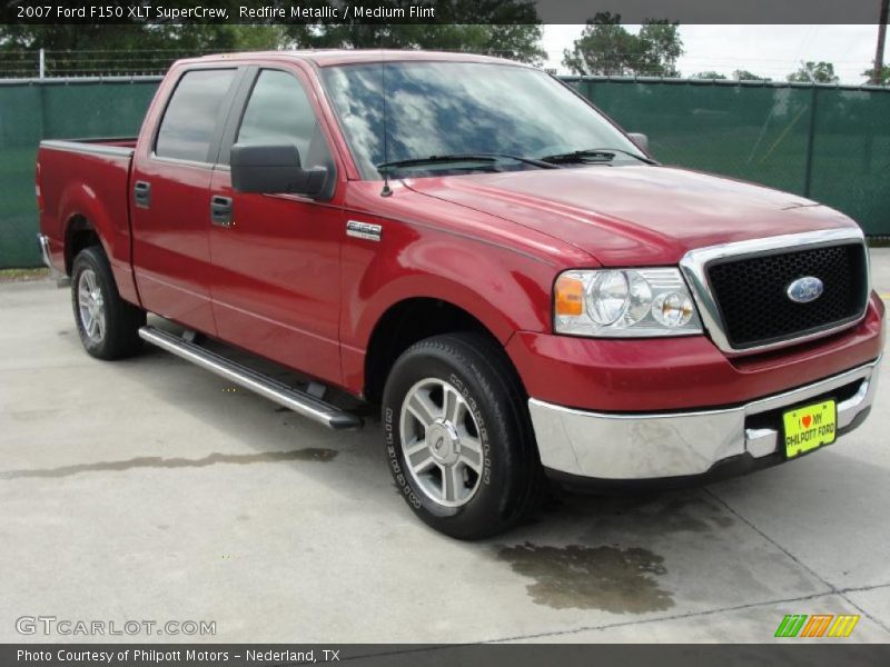Redfire Metallic / Medium Flint 2007 Ford F150 XLT SuperCrew