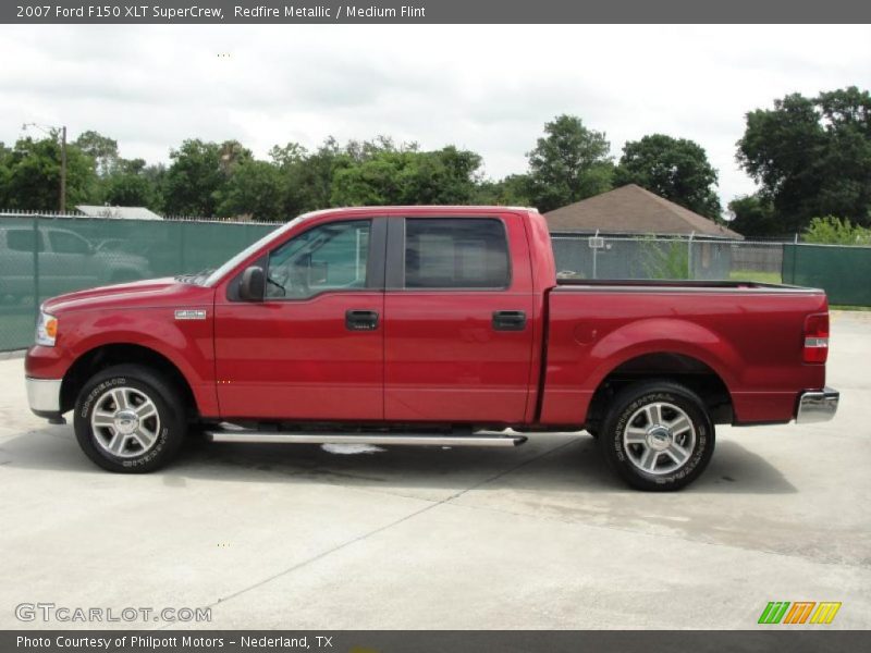 Redfire Metallic / Medium Flint 2007 Ford F150 XLT SuperCrew
