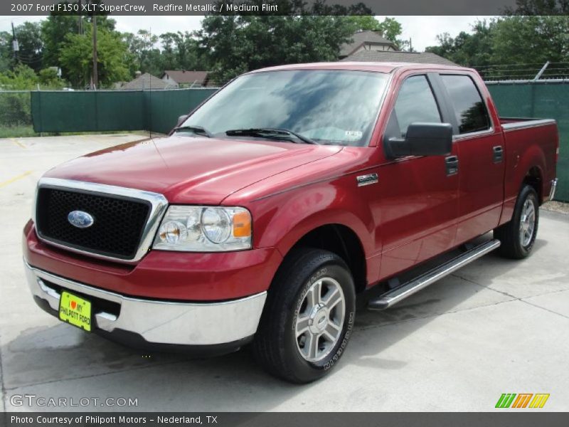 Redfire Metallic / Medium Flint 2007 Ford F150 XLT SuperCrew