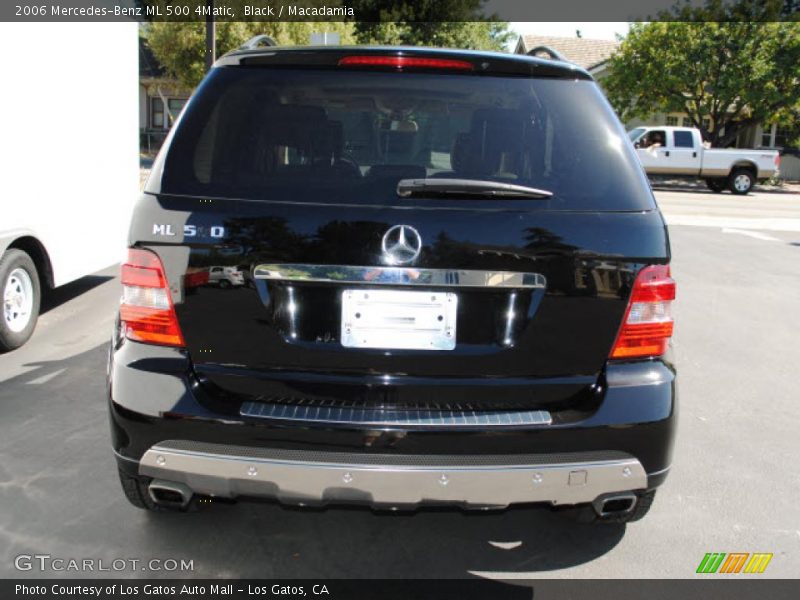 Black / Macadamia 2006 Mercedes-Benz ML 500 4Matic
