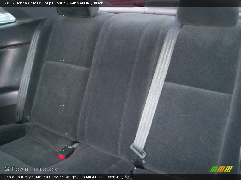 Satin Silver Metallic / Black 2005 Honda Civic LX Coupe
