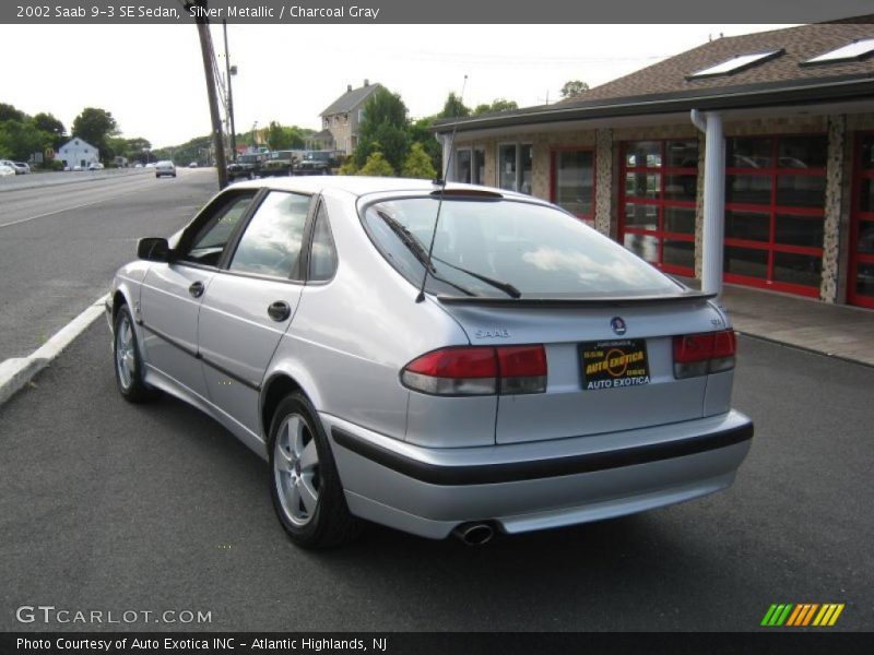 Silver Metallic / Charcoal Gray 2002 Saab 9-3 SE Sedan