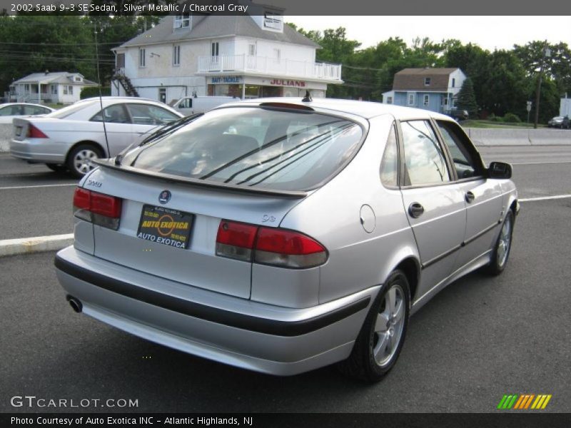 Silver Metallic / Charcoal Gray 2002 Saab 9-3 SE Sedan