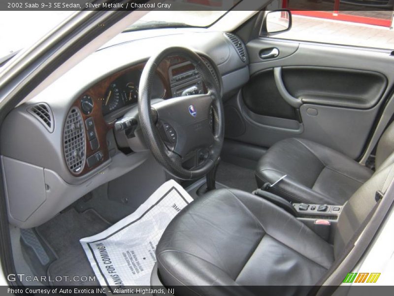 Silver Metallic / Charcoal Gray 2002 Saab 9-3 SE Sedan