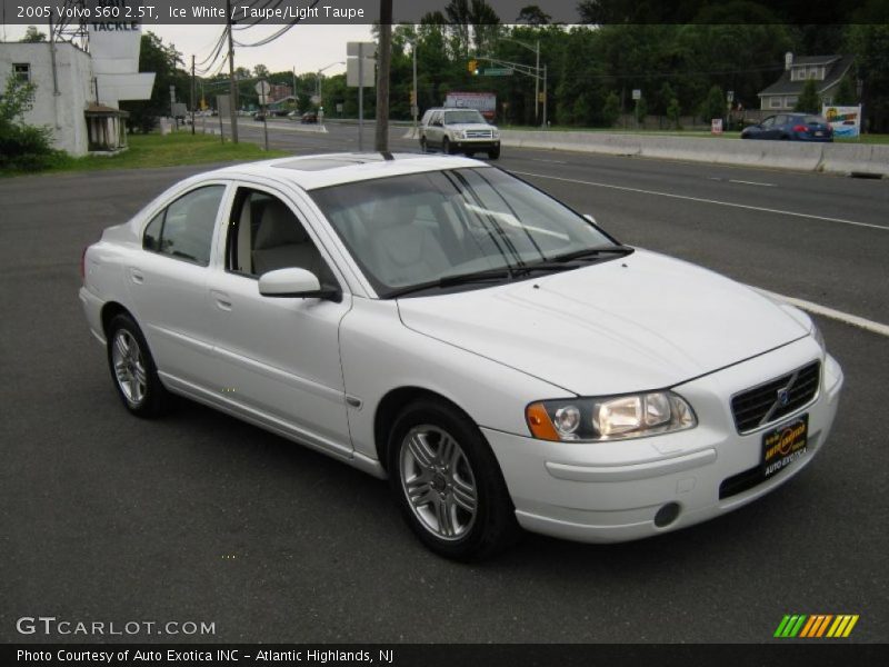 Ice White / Taupe/Light Taupe 2005 Volvo S60 2.5T