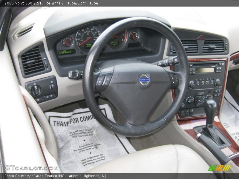 Ice White / Taupe/Light Taupe 2005 Volvo S60 2.5T