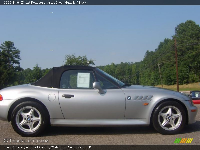 Arctic Silver Metallic / Black 1996 BMW Z3 1.9 Roadster