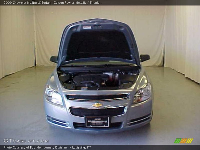Golden Pewter Metallic / Titanium 2009 Chevrolet Malibu LS Sedan
